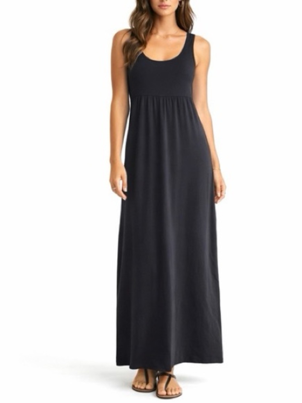 Banana Republic Black Racerback Sleeveless Maxi Dress